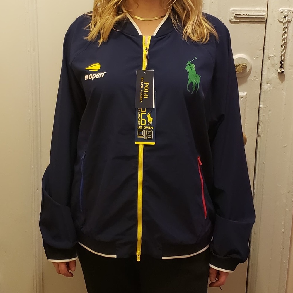 SOLD Polo Navy Track and Tennis Jacket